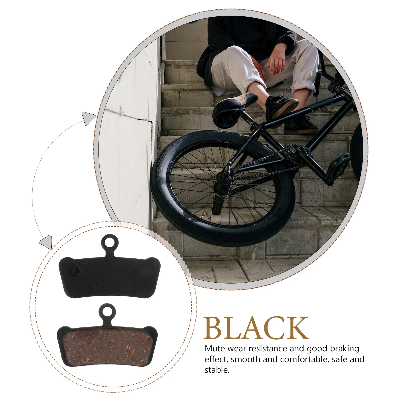 

1 Set Bike Pads Metal Disc Brake Blocks Replacement For Mountain Road Bicycle Cycling Brake Pads High Performance Wear Resistant