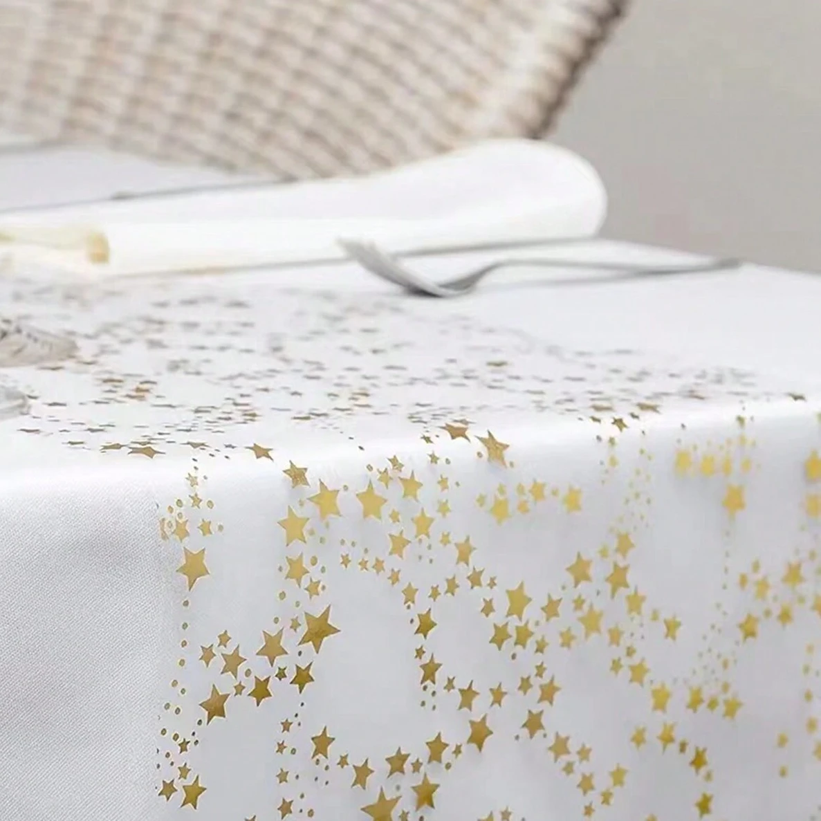 Gold Star Foil Tulle Table Runner for Wedding Party Archway, Backdrop Wall, Chair Back Decoration Home Decor