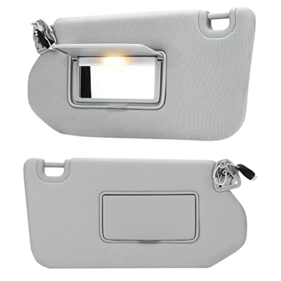 

Grey Left and Right Sun Visor with Light Replacement for Nissan Pathfinder 2013-2018/ for Infiniti QX60 2014-2017/ for Infiniti