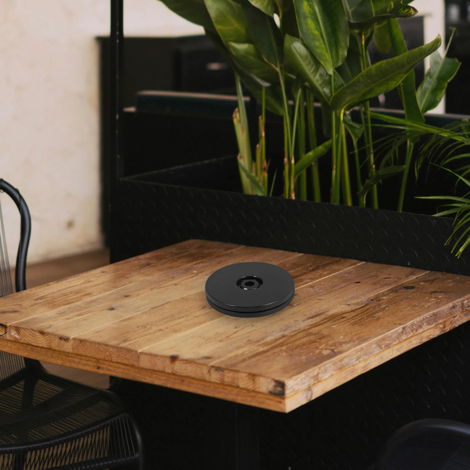 

Black 150mm Rotating Display Stand 360 Degree Swivel Base for Dining Table Restaurant Menu Presentation Turntable Display