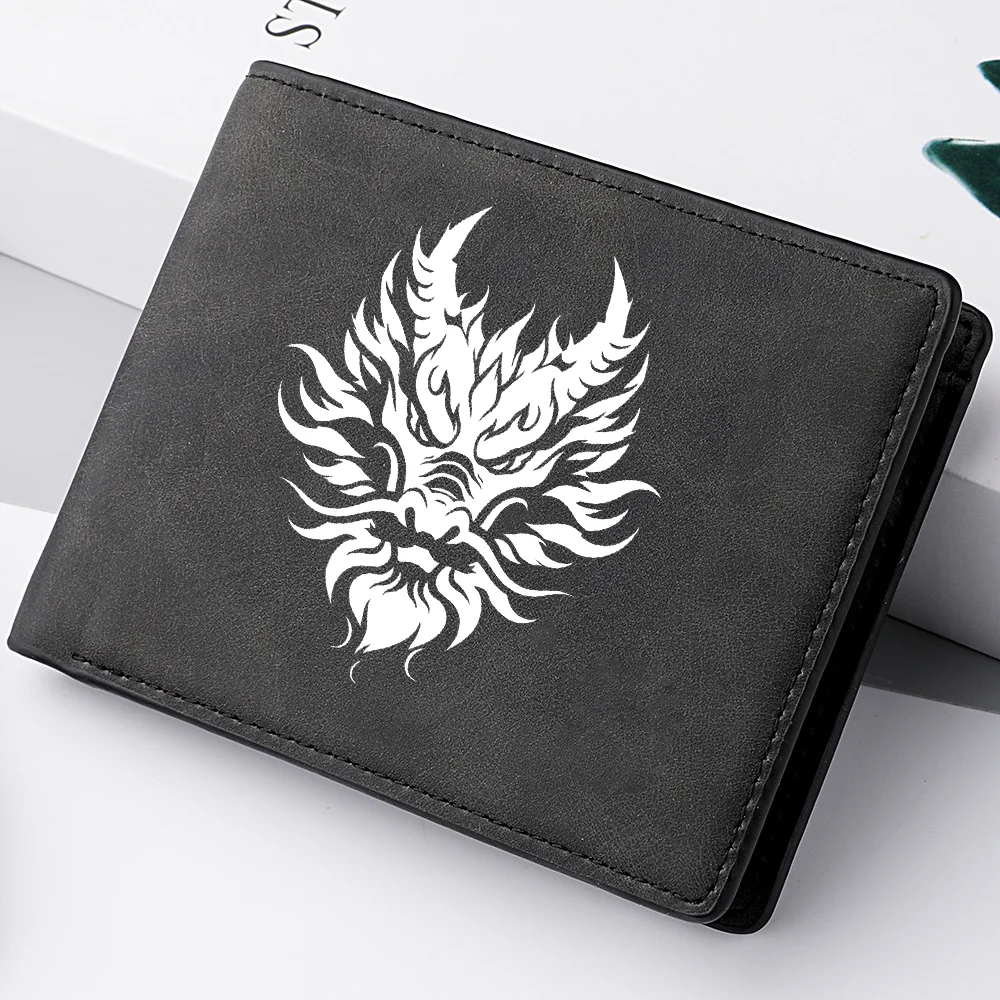 Ultradünne Mini-Herrenbrieftasche für die US-Währung mit trendigem Muster, Studentenbrieftasche, kompakter Geldhalter