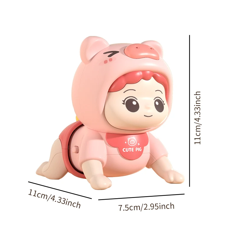 Baby Crawling Guide Toys Training Party Up Crawling Baby Electric Learning To Climb Music  Early Education Doll