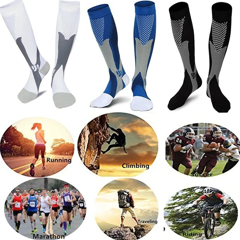 S-3XL Compression Socks Medical Varicose Veins Pain Relief Men Women Sports Socks Outdoor Cycling Running Tourism Elastic Socks