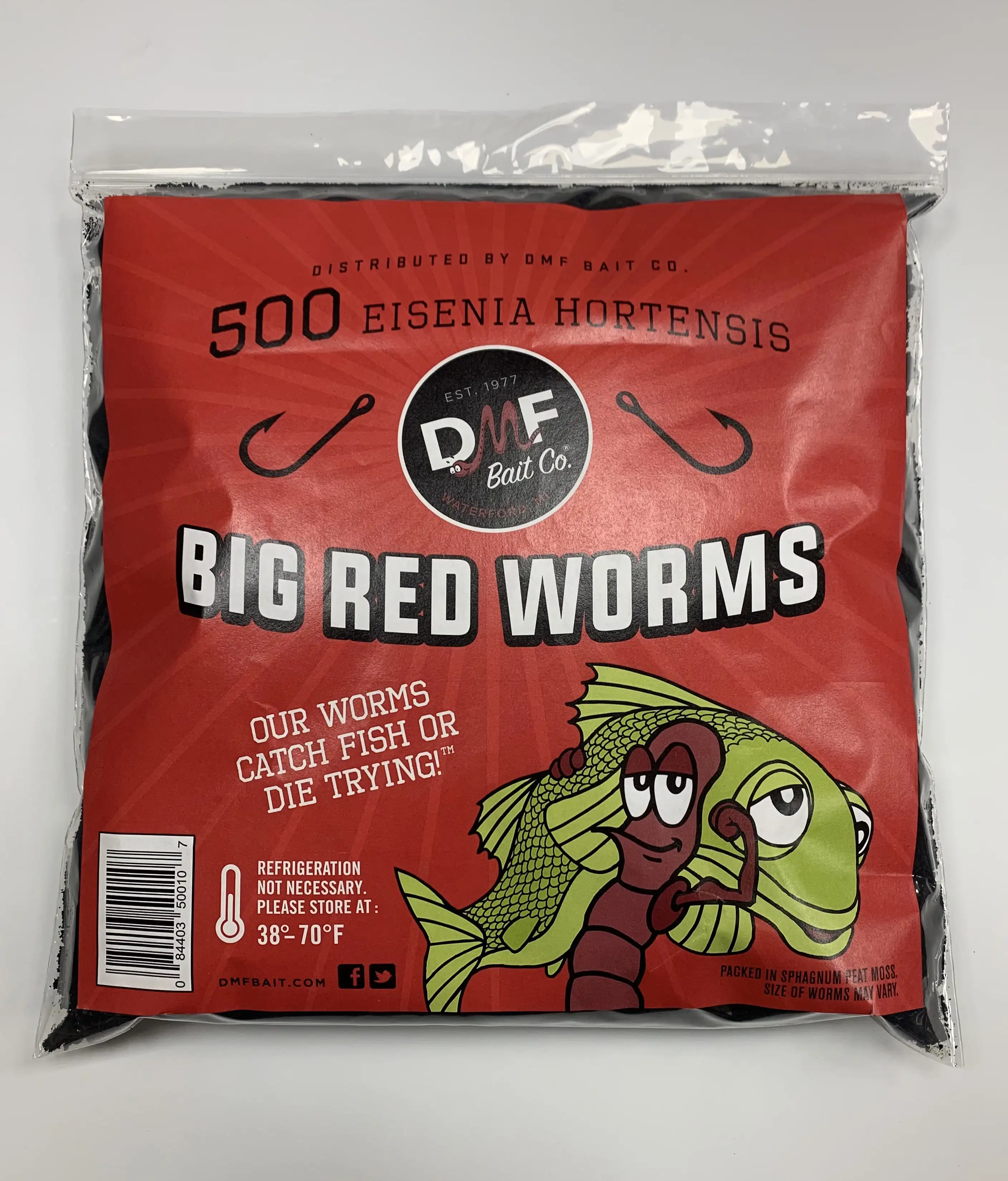 

Live Red Worms in Reusable Cooler, 500 Ct