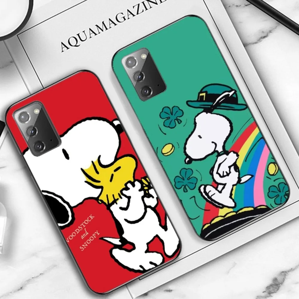 Big Head Snoopy Phone Case For Samsung Note 8 9 10 20 Pro Plus Lite M 10 11 20 30 21 31 51 A 21 22 42 02 03