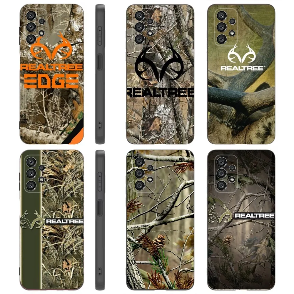 Realtree Real Tree Camo  Phone Case For Samsung Galaxy A91,A80,A73,A72 ,A71,A53A52,A32 ,A31A22,A21s,A20,Black Cover