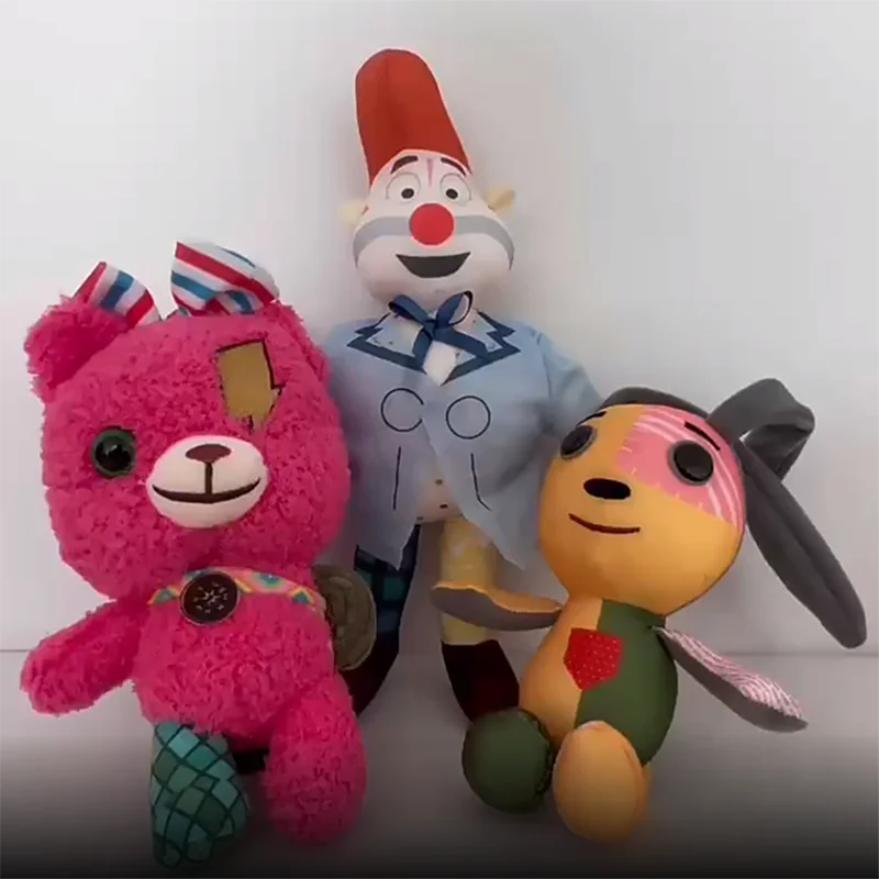 Peluche Lost Ollie, partenaire d'aventure, Ollie Zozo Rosy, dessin animé, épissage lapin, clown, ours, poupées en peluche cadeaux