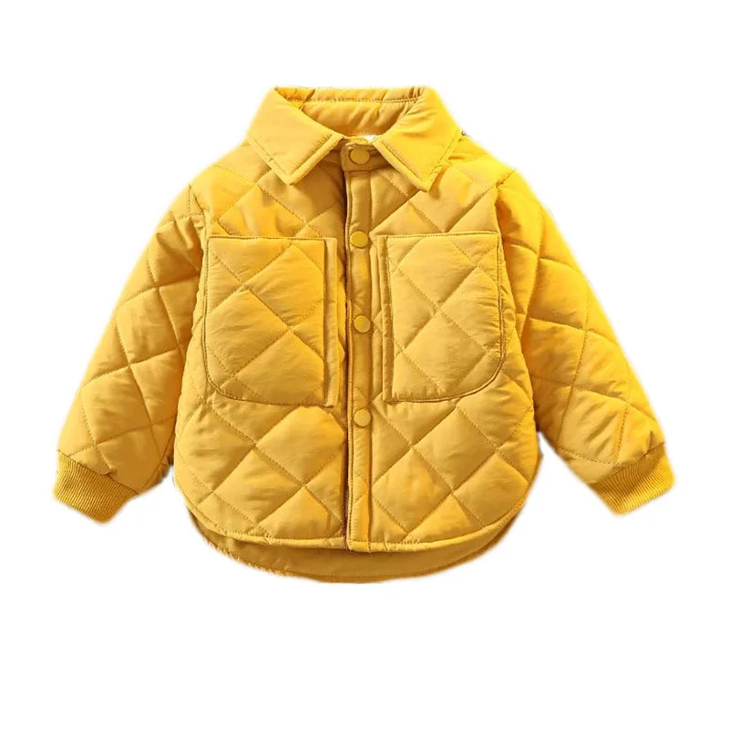Boys Girls Autumn and Winter Coat Clothes Baby Long-sleeve Padded Jacket Kids Shirt style Tops Outerwear Clothing 1-12T