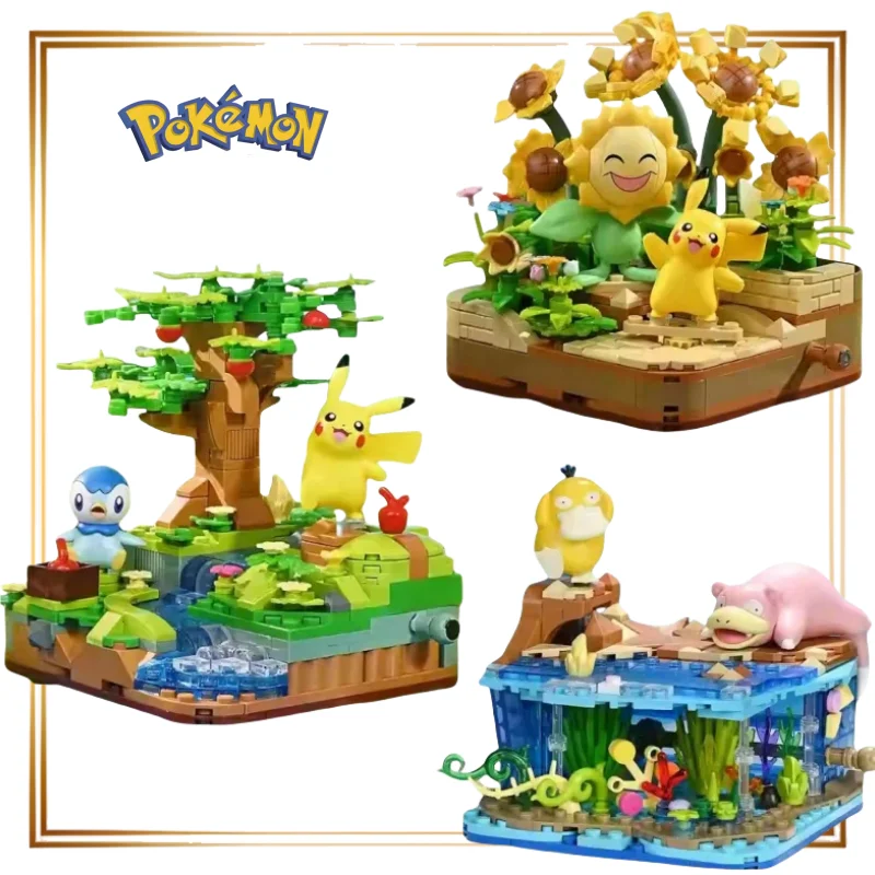 

Keeppley Pokemon Building Block DIY Pikachu Psyduck Eevee Snorlax Charmander Squirtle Bulbasaur Animated Doll Boy Gift Toy Anime