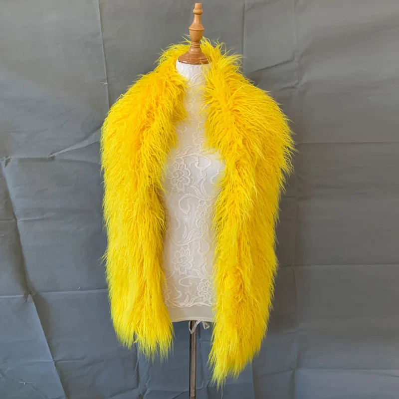 Winter Night Shop Avondfeest Pluche Fashion Faux Fur Lange Alternatief Sjaal