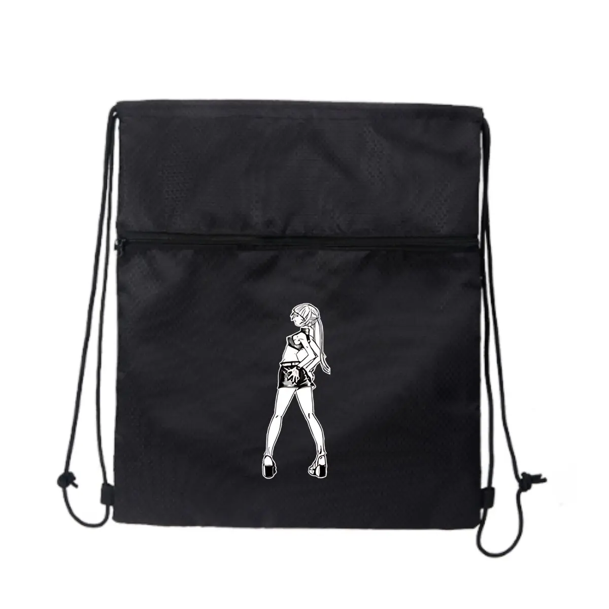 

Call of the Night - Yofukashi no Uta Простая сумка на шнурке на молнии No-Fuss для ежедневного использования