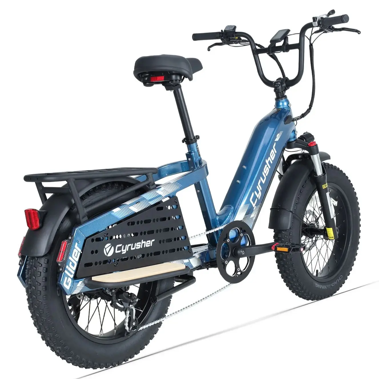 AliExpress Glider Cyrusher 250W 15.6Ah Adult Cargo Electric Bike 7-Speed 20" * 4.0" Tire  80Nm Torque Hydraulic Disc Brake 25 MPH