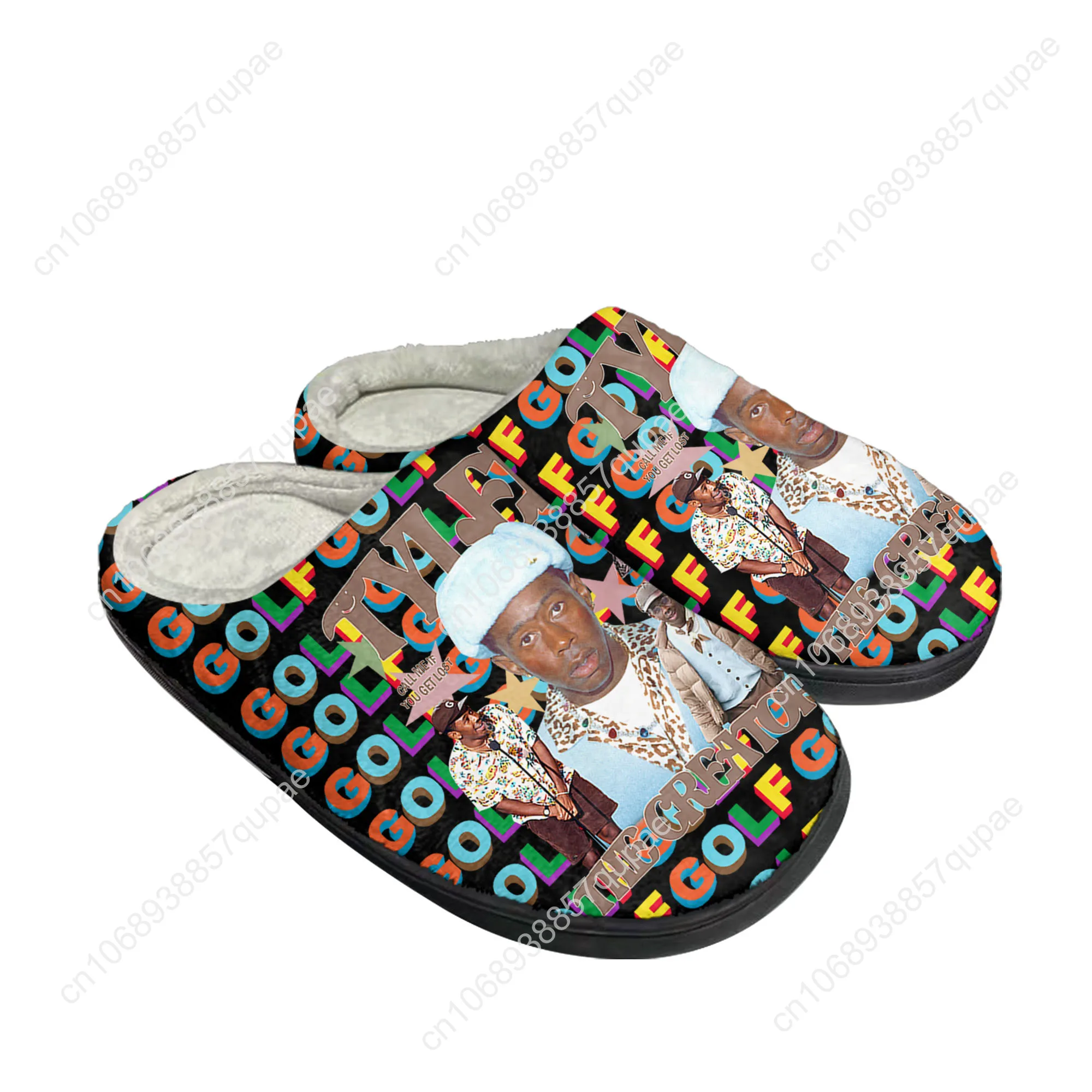 

Tyler The Creator Cotton Slippers Men Women Rapper Singer Sandal Plush Casual Keep Warm Shoes Thermal Comfortable Custom Slipper