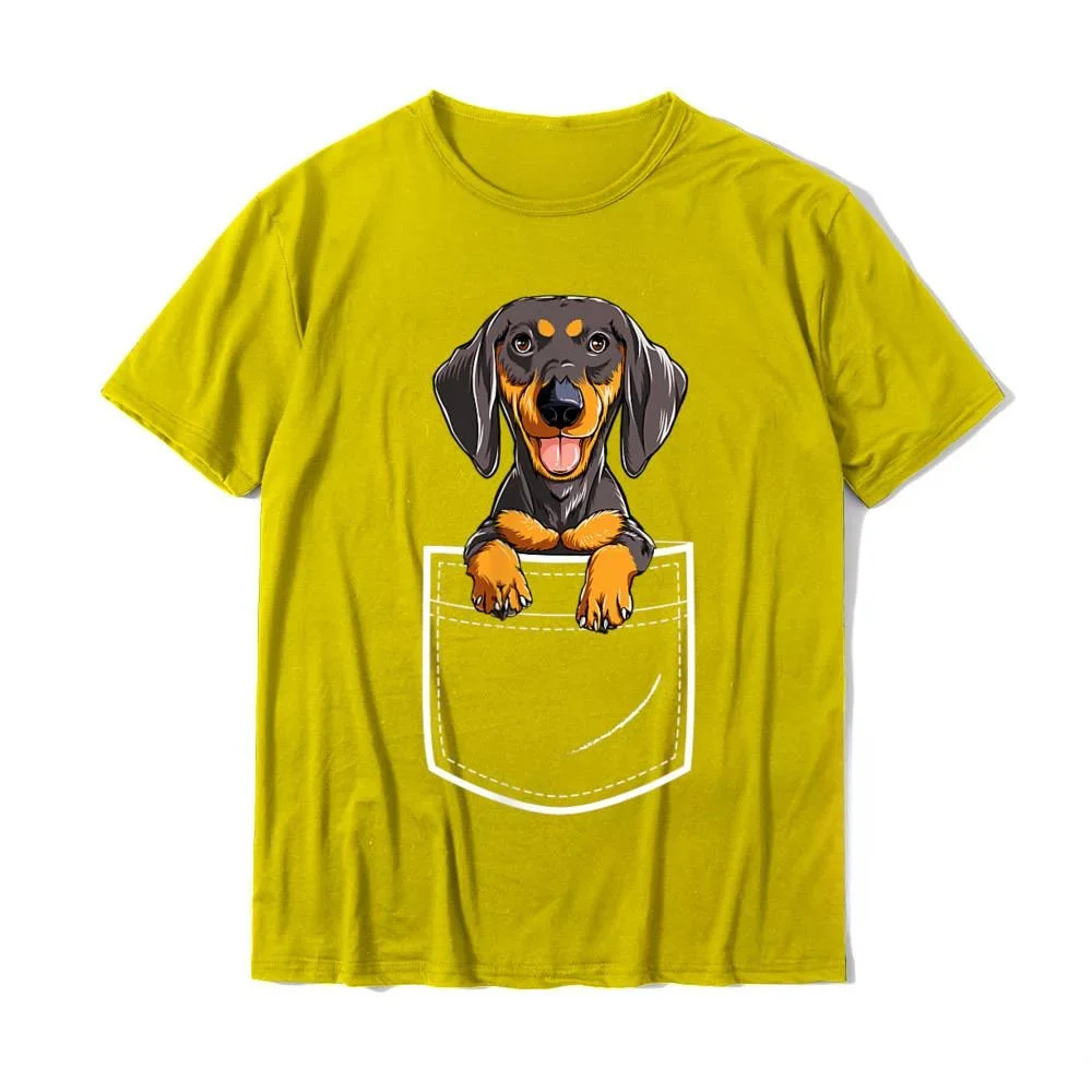 man 2024 fashion sleevee casual t-shirts Consciousness is an It's Fashion Sport Sleeves Dachshund In Your Front Pocket T Shirt