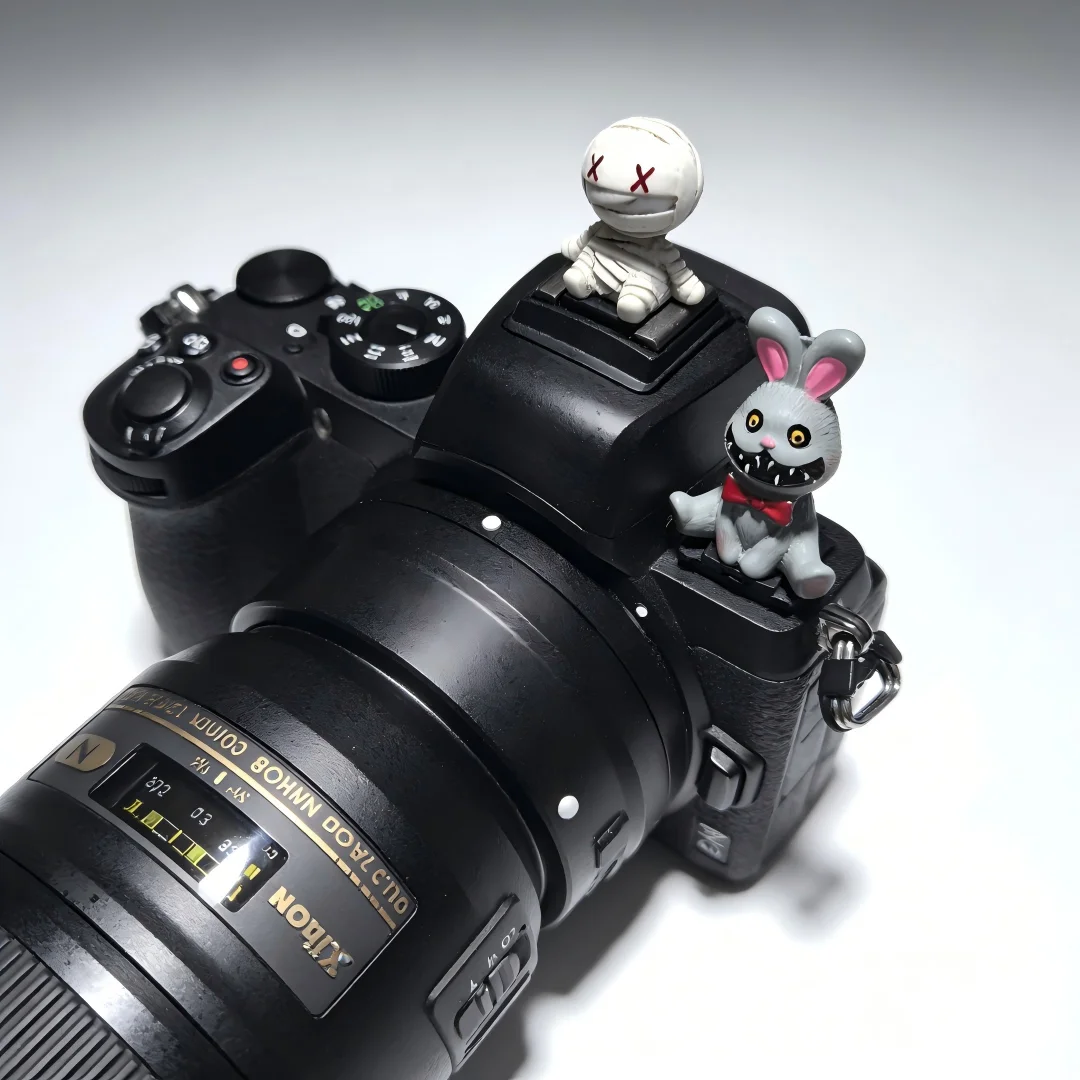 Cute Christmas Horror  Hot Shoe Cover for Leica Q2 Fuji X100V X-T5 Sony ZV-1 Canon EOS R5 Nikon Z5 Camera Accessories view 2