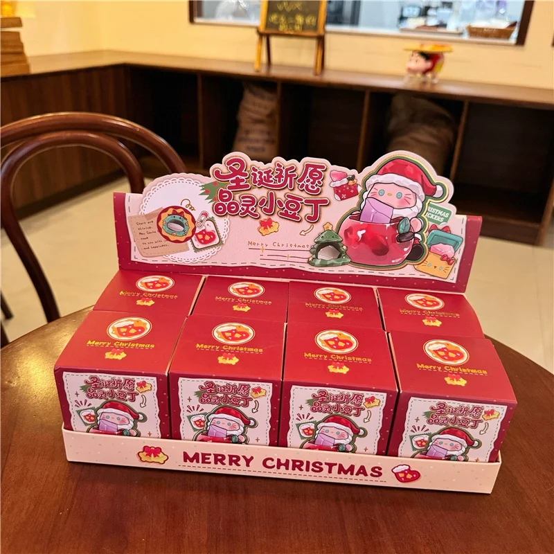 창의적인 크리스마스 소원 크리스탈 스피릿 리틀 빈 블라인드 박스 크리스탈 주변 장식품 귀여운 크리스마스 선물