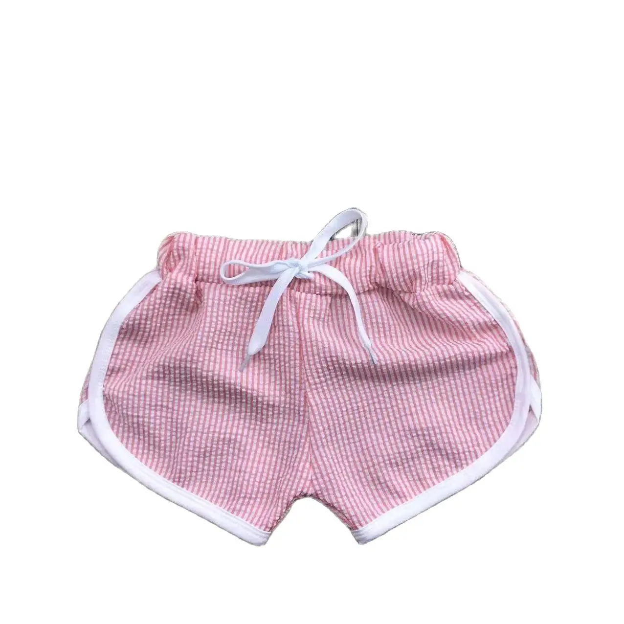 Kids  girls outdoor sports shorts with elastic rope for running  playing ball girls baby loose boutique shorts cotton simple