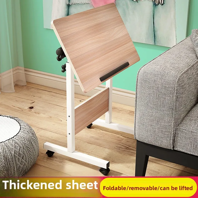 Computer desk Lazy table Desktop household bed Desk Simple small table Simple folding table Removable bedside table Durable