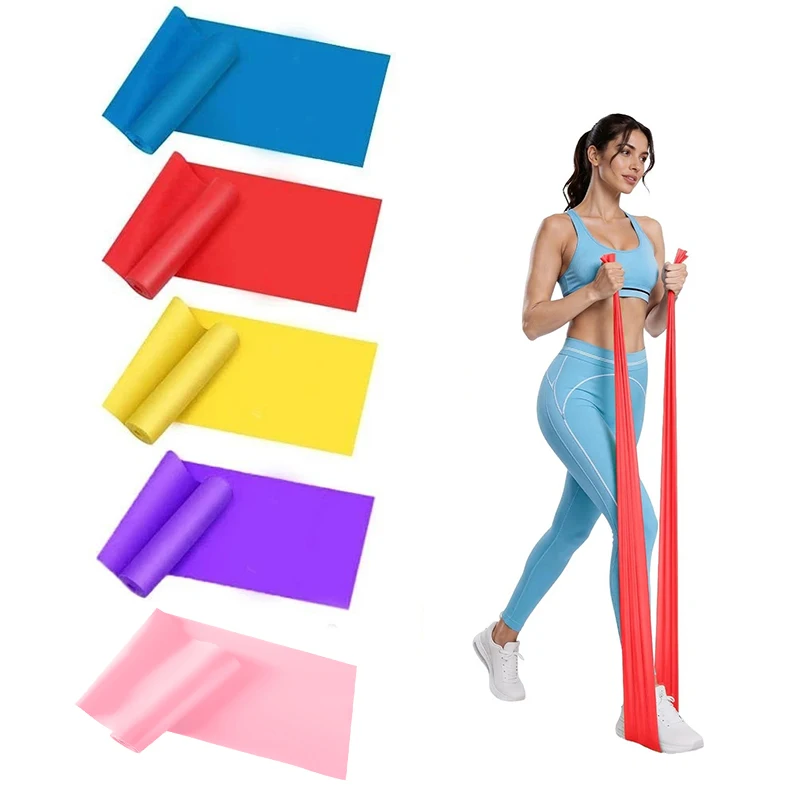 Yoga Tension Belt Elastic Resistance Bands Lightweight & Portable for Men Women Outdoor Fitness Home Gym Stretch Pilate Training