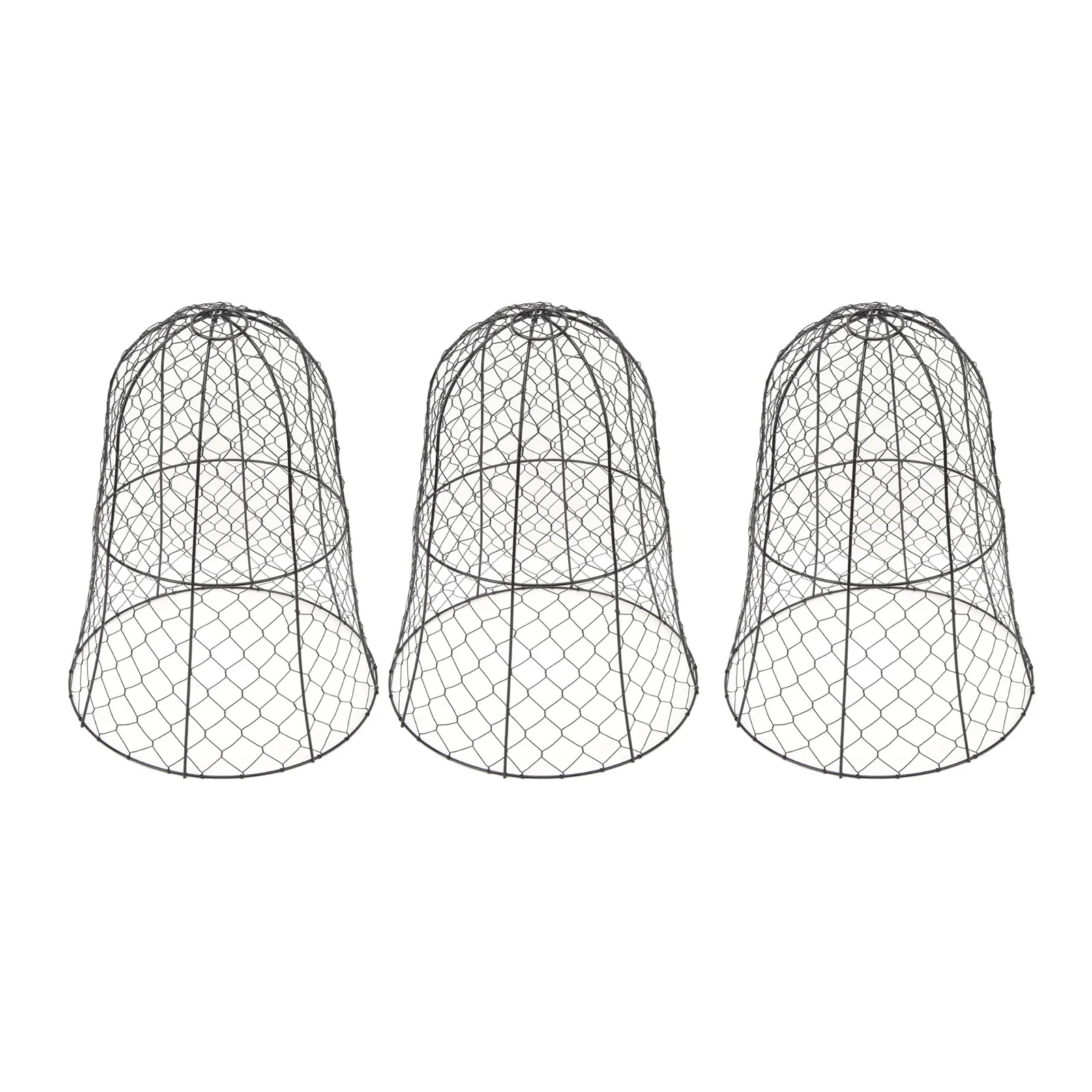 10 Packs Black Garden Chicken Wire Cloche Thickened Construction Plant Protector Cloche Cover Garden Chicken Wire Cloche