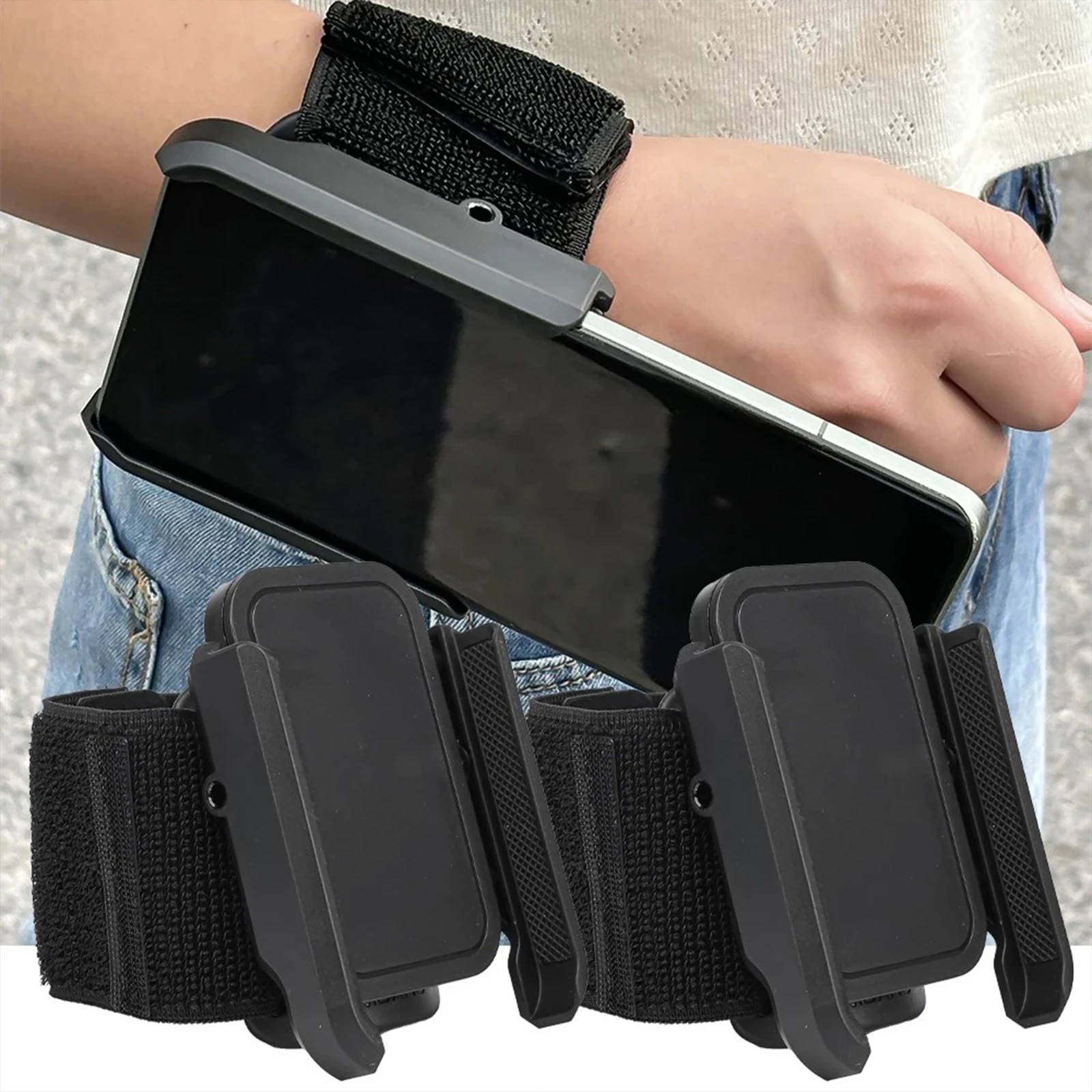 

Браслет-держатель для телефона, кронштейн для телефона на запястье, регулируемый для бега, спорта на открытом воздухе, пешего туризма, езды на велосипеде