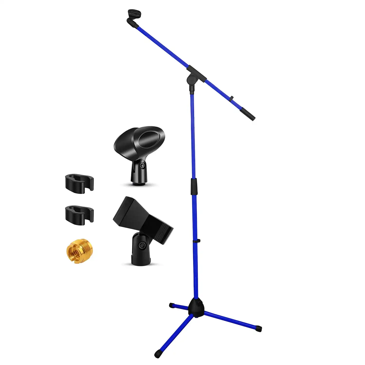 5 Core Tripod Mic Stand Adjustable Holder Floor Microphone Boom Arm MS 080 D-BLU