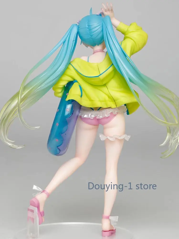 Oryginalna, nowa TAITO Hatsune Miku 3rd Summer Ver. Strój kąpielowy Koło do pływania Kolekcja Model Prezent Figurka Akcji Model Zwierzę