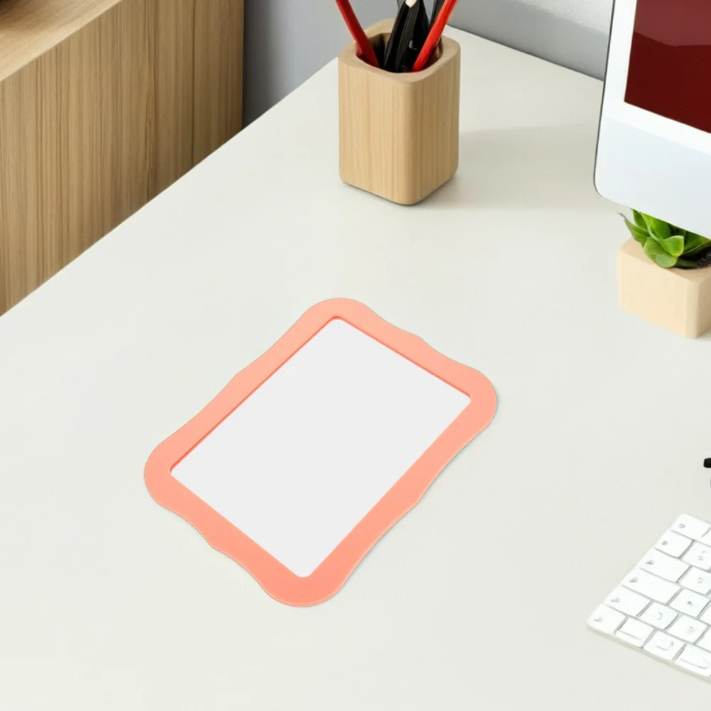 2 قطعة مرآة الخزانة المغناطيس عالية الوضوح الزجاج المغناطيسي واضح انعكاس مرآة صغيرة محمولة لمرايا الغرور الخزانة