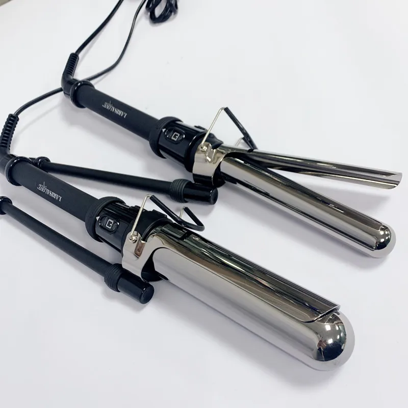 

Professional Ceramic Digital LCD Hair Wand Curling Iron PTC Heat Element Hair Curler Clip for Salon Use LED Temperature Electric