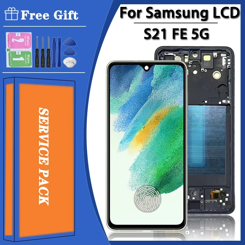 

OLED Quality For Samsung S21 FE 5G G990 G990B G990U G990B/DS G990E LCD Display Touch Screen Digitizer assembly S21FE Display