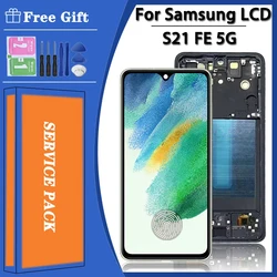 OLED Quality For Samsung S21 FE 5G G990 G990B G990U G990B/DS G990E LCD Display Touch Screen Digitizer assembly S21FE Display