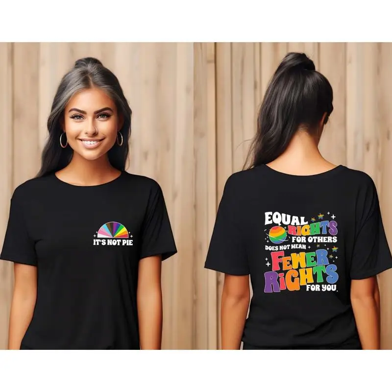 

Футболка для геев «Рые права» Doesnt Mean Fewer Human Equality Lgbtq Community Pride Matching