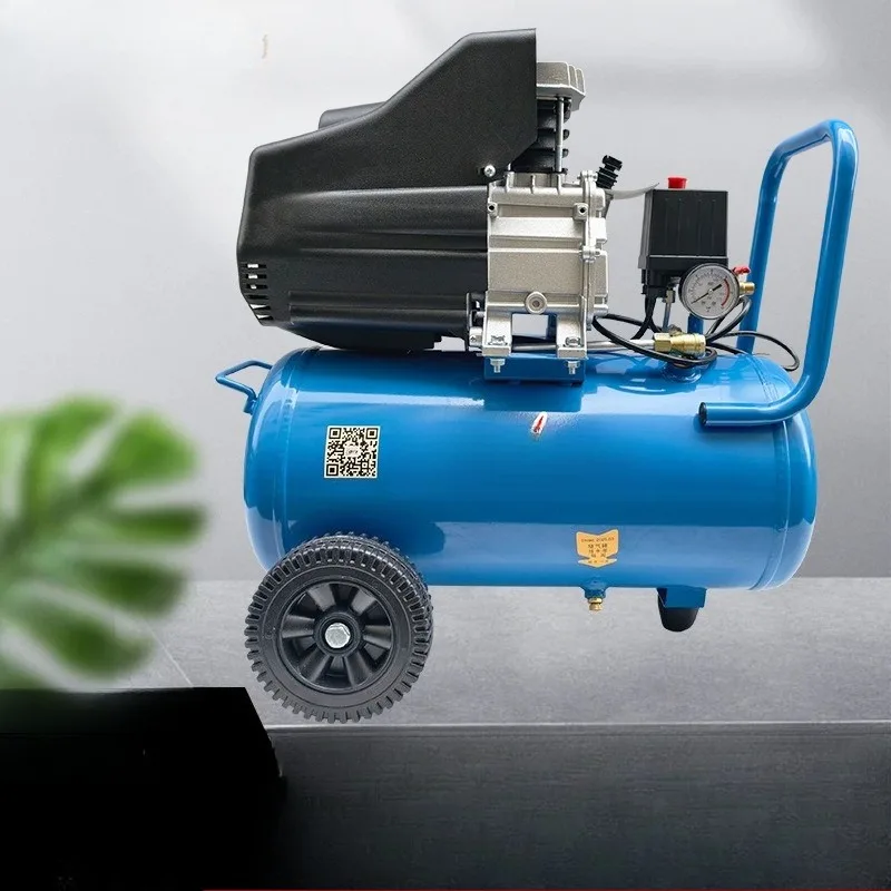 High pressure air compressor with oil and gas pump Portable small compressor Woodworking paint Car copper wire