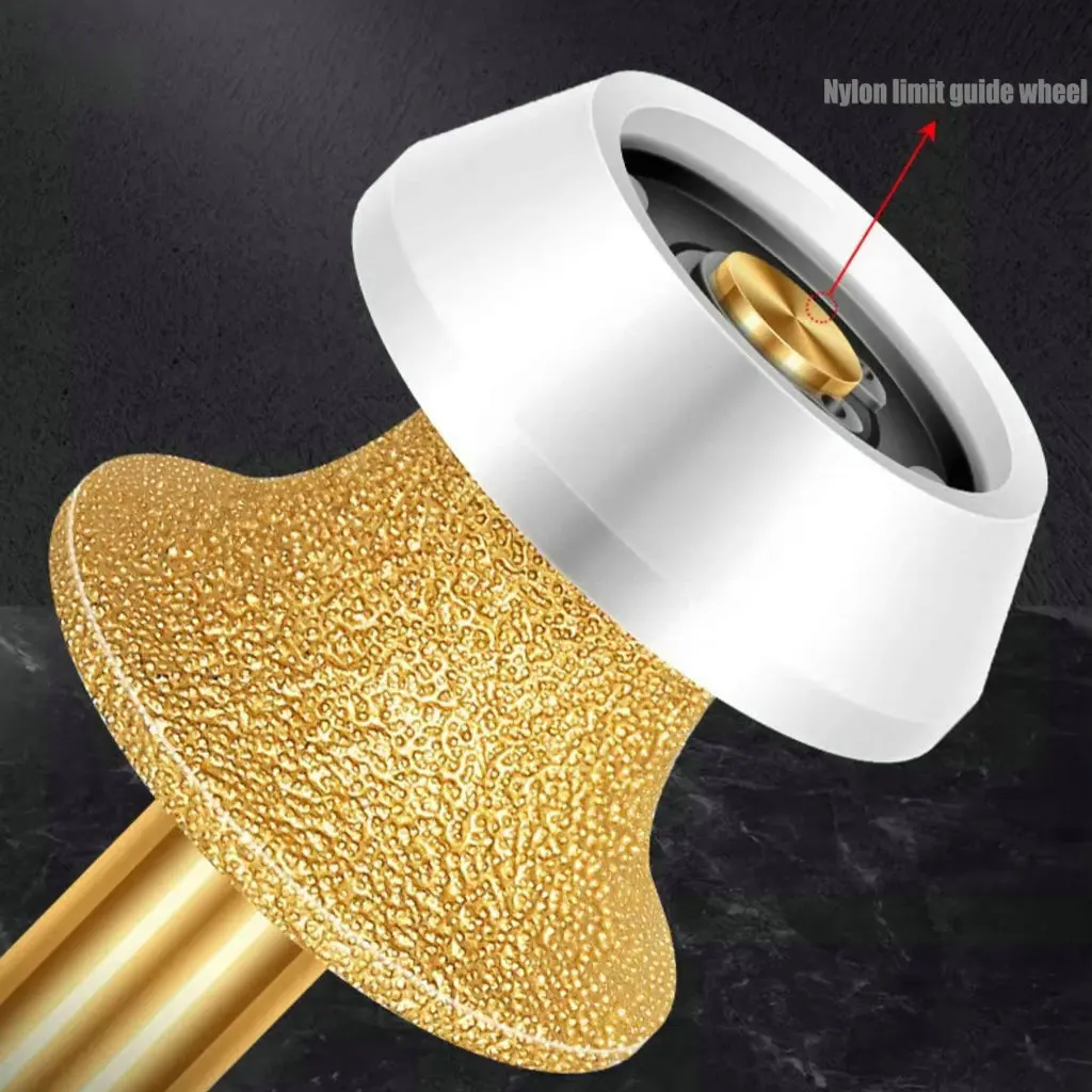 6.35/9/12.7mm CNC Stone Diamond Tools Slot Milling Cutter Edge Trimming Router Bit Granite Grinding Head Bottom Cleaning Endmill