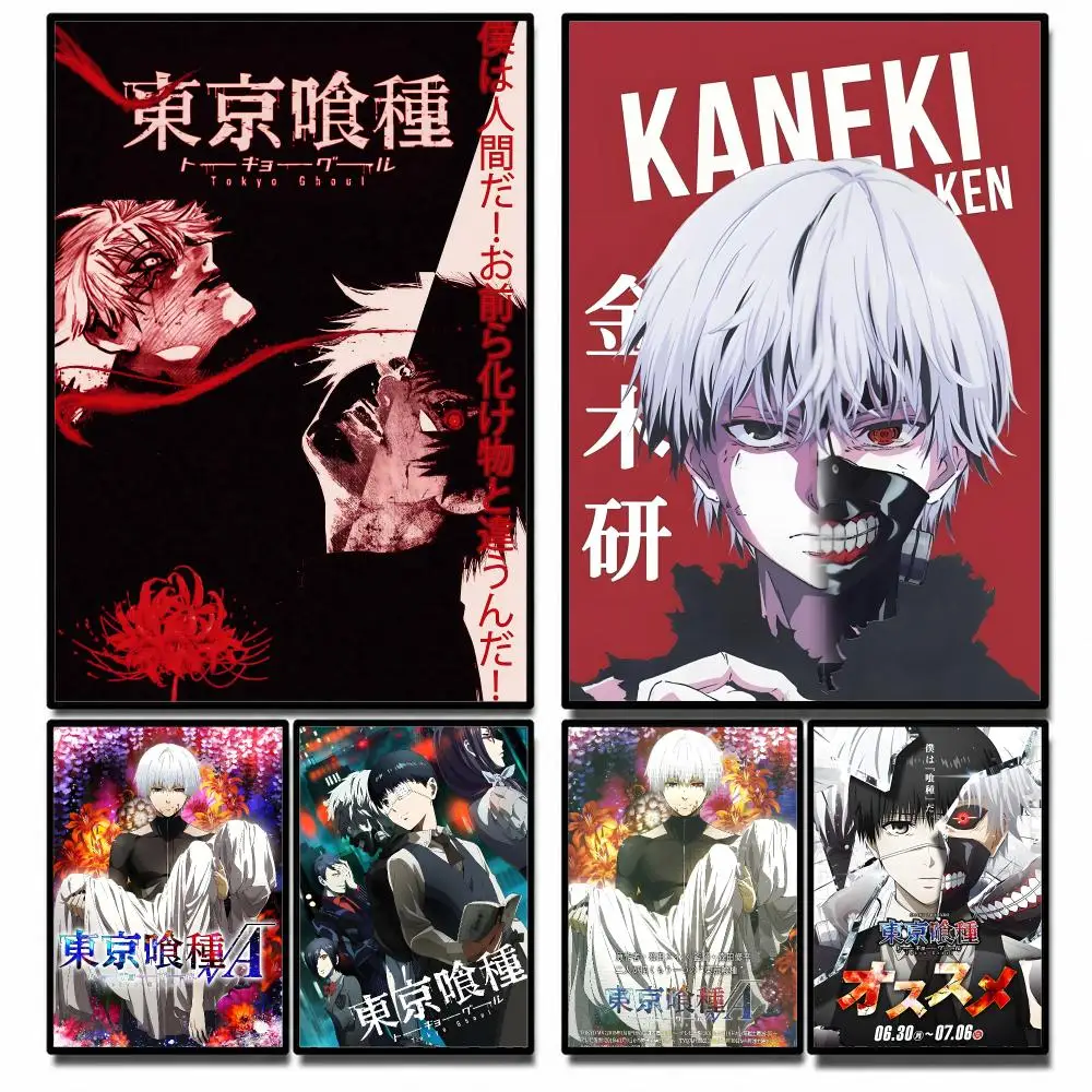 Anime Tokyo Ghoul Poster High-definition  stickers, suitable for bedroom, living room, home decoration