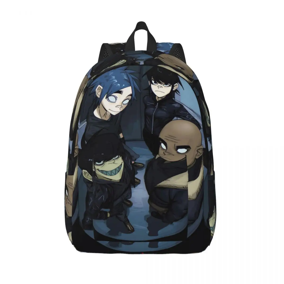 

Рюкзак Gorillaz для детского сада, ученика начальной школы, сумка для книг с героями мультфильмов для мальчиков и девочек, детский парусиновый рюкзак для пешего туризма