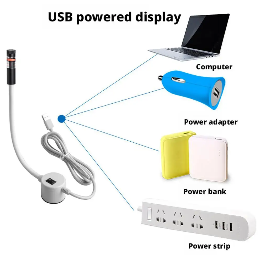 

Лазерный указатель для раскройных машин: USB-подключение, регулируемая красная линия, долговечный переключатель для шитья/резки