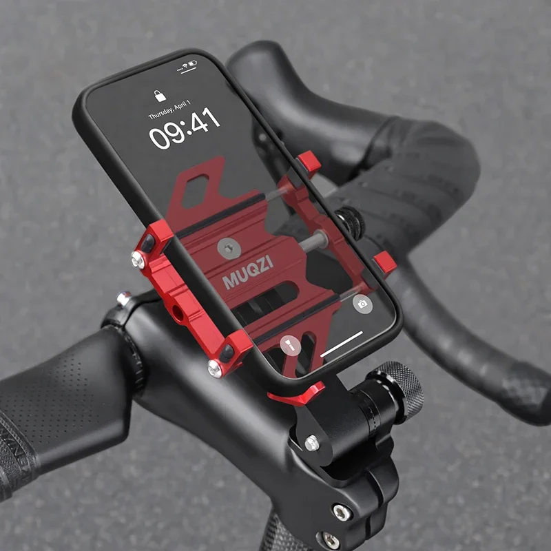 MUQZI Bike Phone Holder Universal Headset Stem Top Cap Smartphone Mount Holder 360° Rotatable for 4.5-7.0\