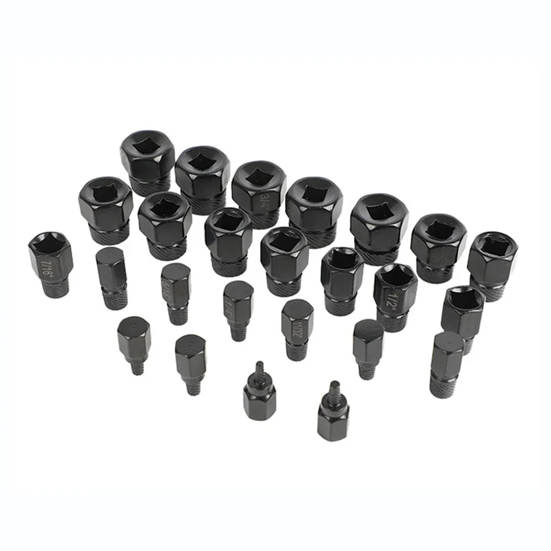 

Classy-26Pcs Screw Bolt Extractor Drill Bit Set Disassemble Screws Bolt Stud Teeth Demolish Stripped Broken Remover Tools