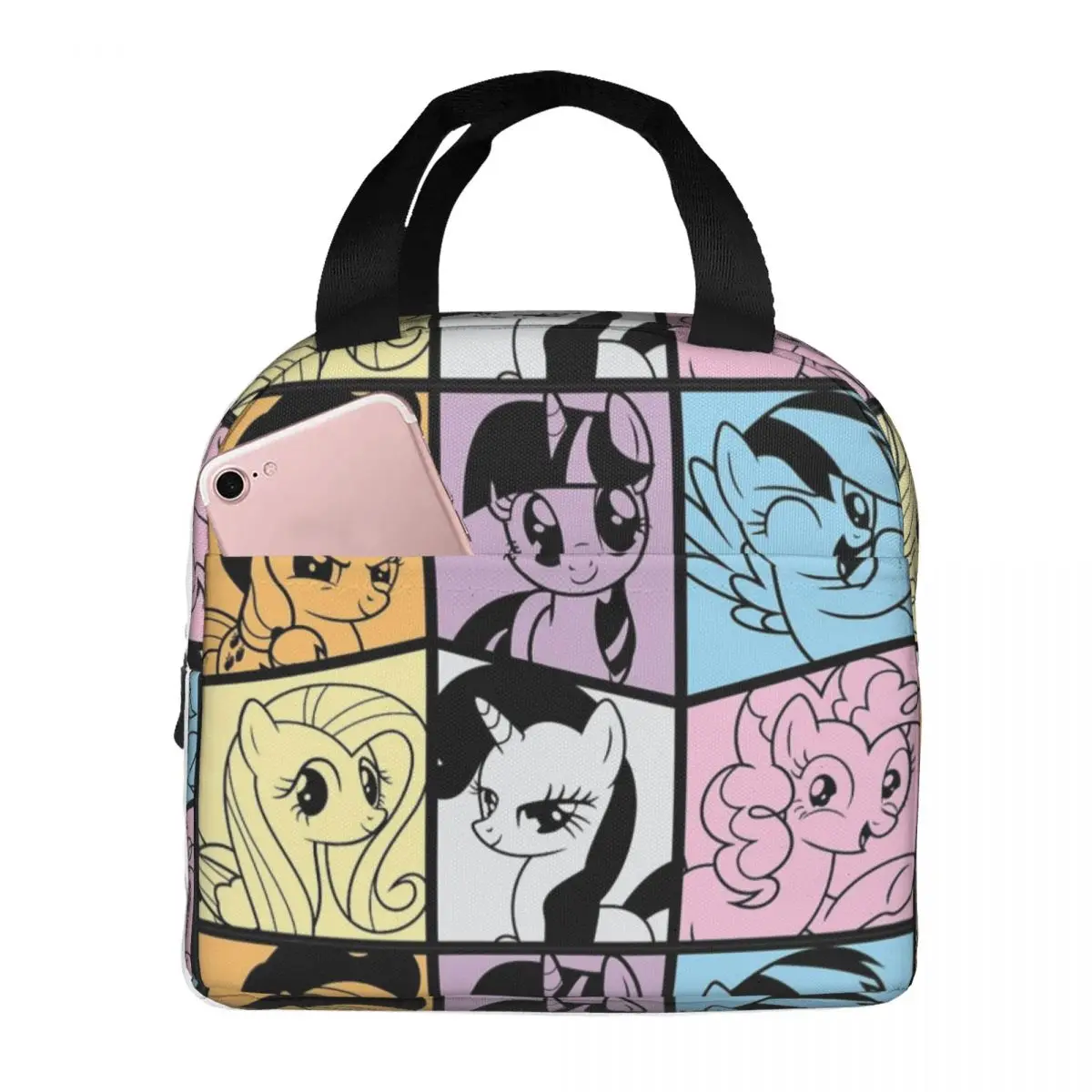 Mlp Derpy Muffins Hooves Insulated Lunch Bag Thermal Bag Reusable High Capacity Tote Lunch Box Food Handbags Beach Outdoor