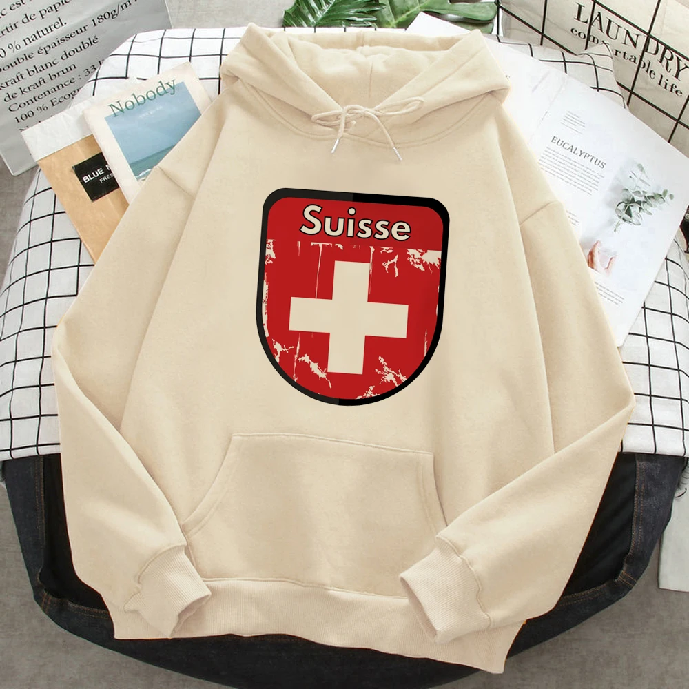 Suisse hoodies women streetwear anime Winter  90s clothing female japanese pulls