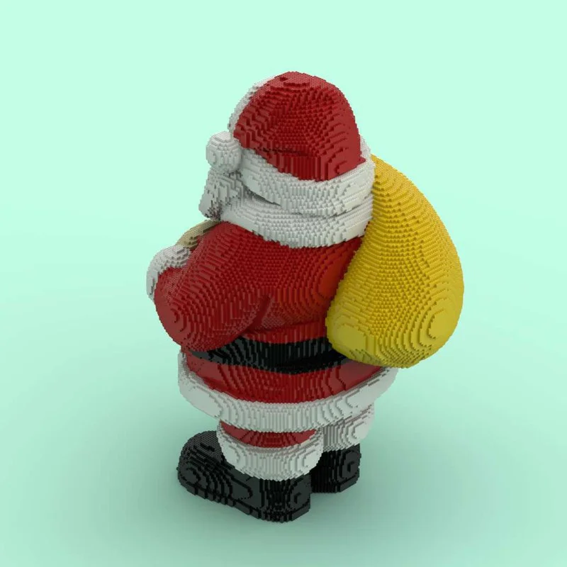 26785 قطعة MOC كبيرة جدًا سانتا كلوز نموذج موسمي اللبنات هدايا عيد الميلاد العمارة تجميع اللعب لتقوم بها بنفسك الطوب للأطفال