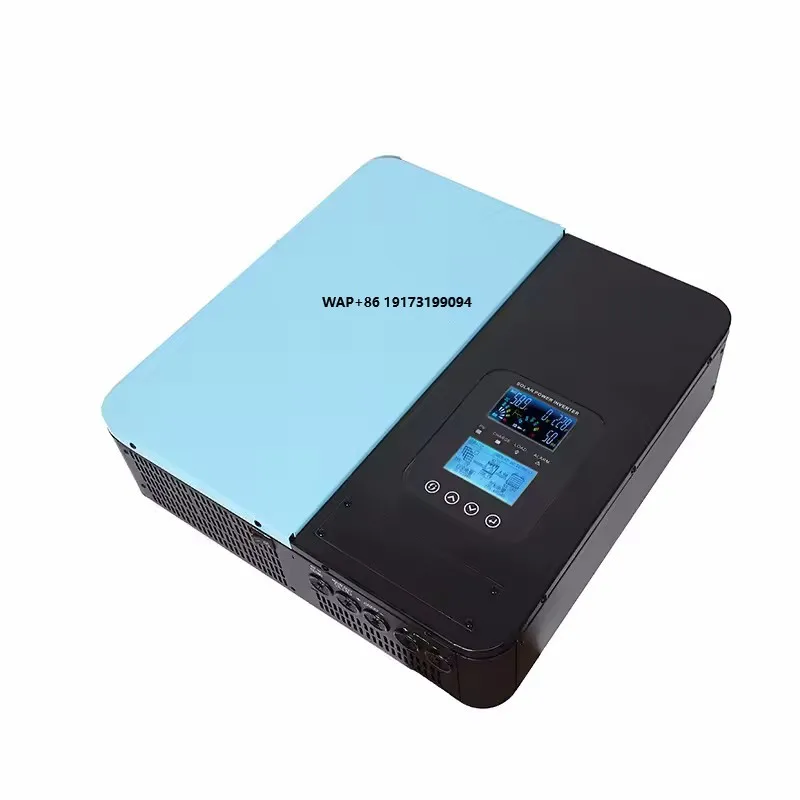 12 فولت 24 فولت 48 فولت 60 فولت MPPT العاكس للطاقة الشمسية 3000 واط 5000 الهجين العاكس مع وحدة تحكم بالطاقة الشمسية 30A/60A خارج الشبكة نقية شرط العاكس 110 فولت