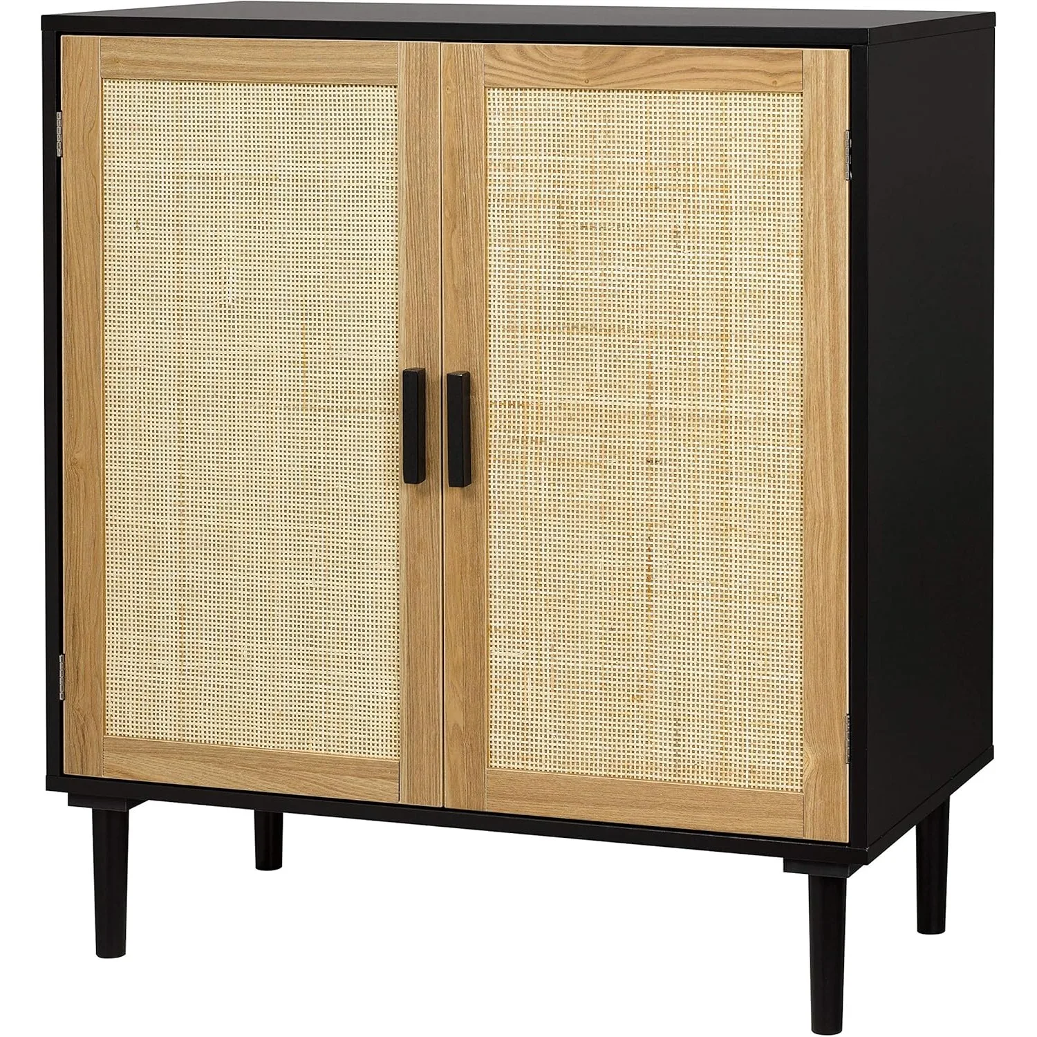 

Finnhomy Sideboard Buffet Kitchen Storage Cabinet with Rattan Decorated Doors Accent Liquor Cabinet for Bar Dining Room Hallway