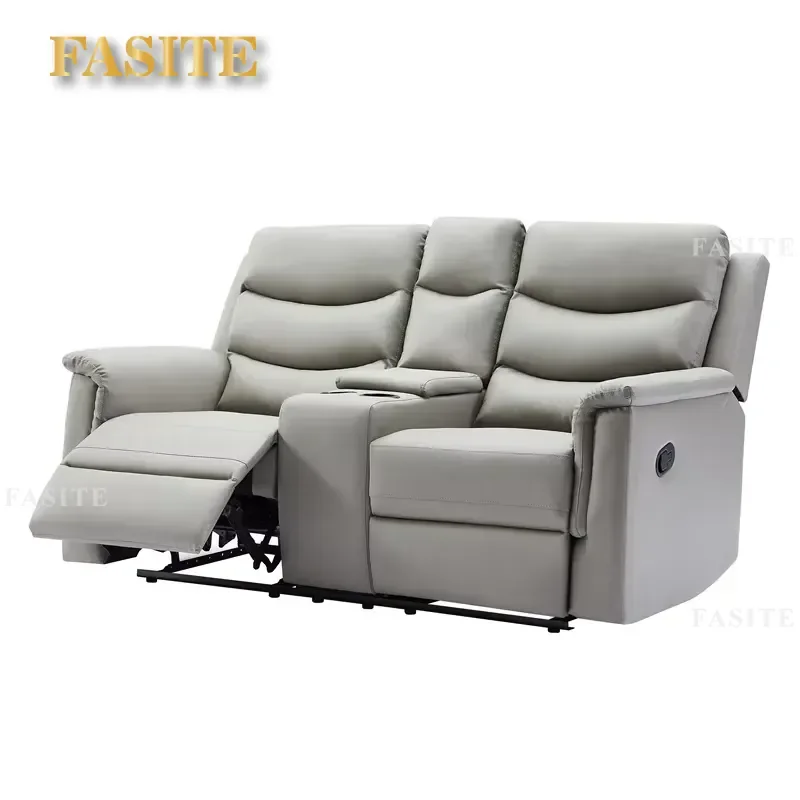 Smart Sofa Living Room Furniture PU 3 + 2 + 1 Recliner Cinema Sofa