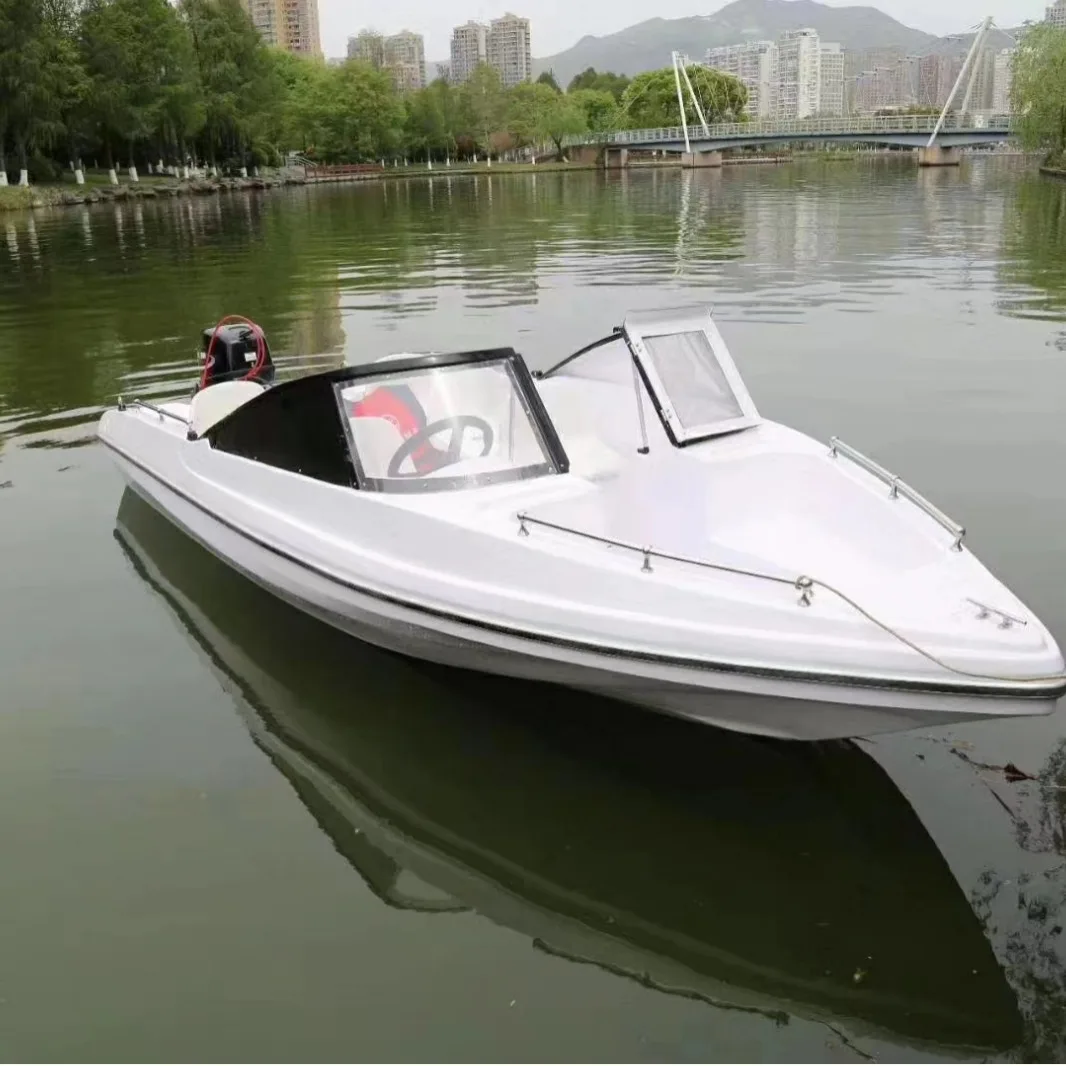 FRP speedboat 4/6/8 open boat with front operating seat optional