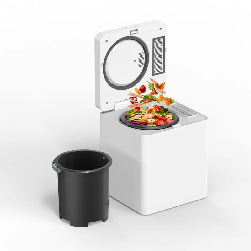 2.5L Electric Automatic Stainless Steel Home Food Waste Composter White Food Cycler App-Controlled Multigrind Technology Made