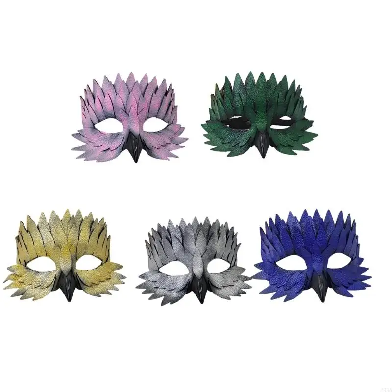 

P88A Owl Mask Beak Half Face Mask Masquerades Mask Halloween Mardi Gras Cosplay Party Mask Cosplay Mask Unisex
