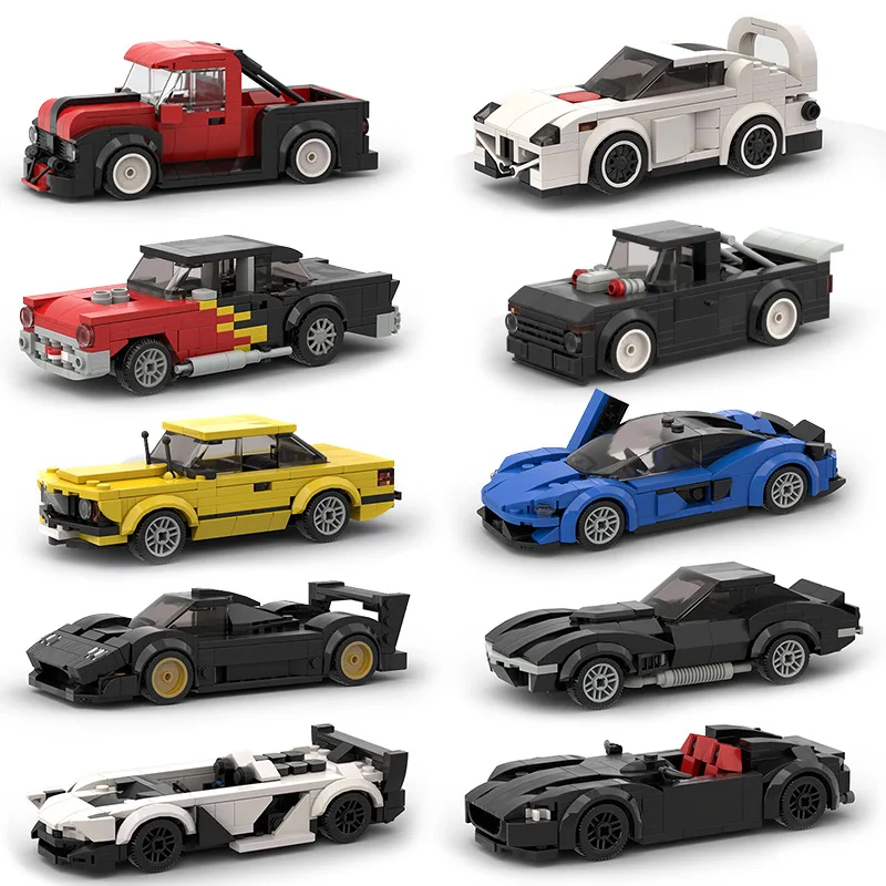 MOC Car Series Car Models Sports Cars Multiple styles small Particles DIY Building Blocks Toys Car Models Collectibles Gifts