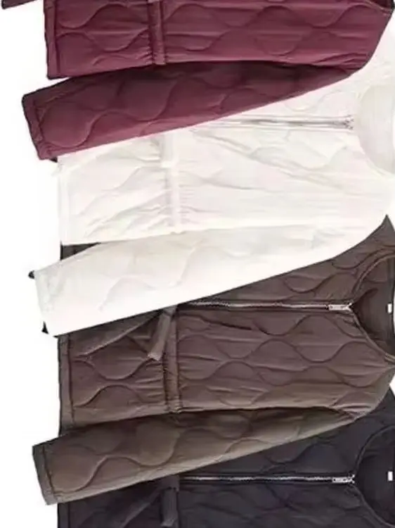 

HH Woman Winter Round Neck Zipper Long Sleeves Wear A Belt Cotton Short Jacket Female Leisure Keep Warm Loose Street Style Coat